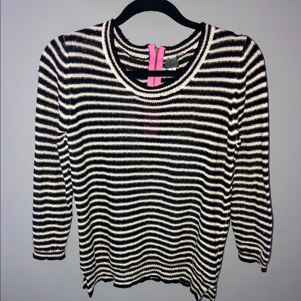 Black and White striped sweater